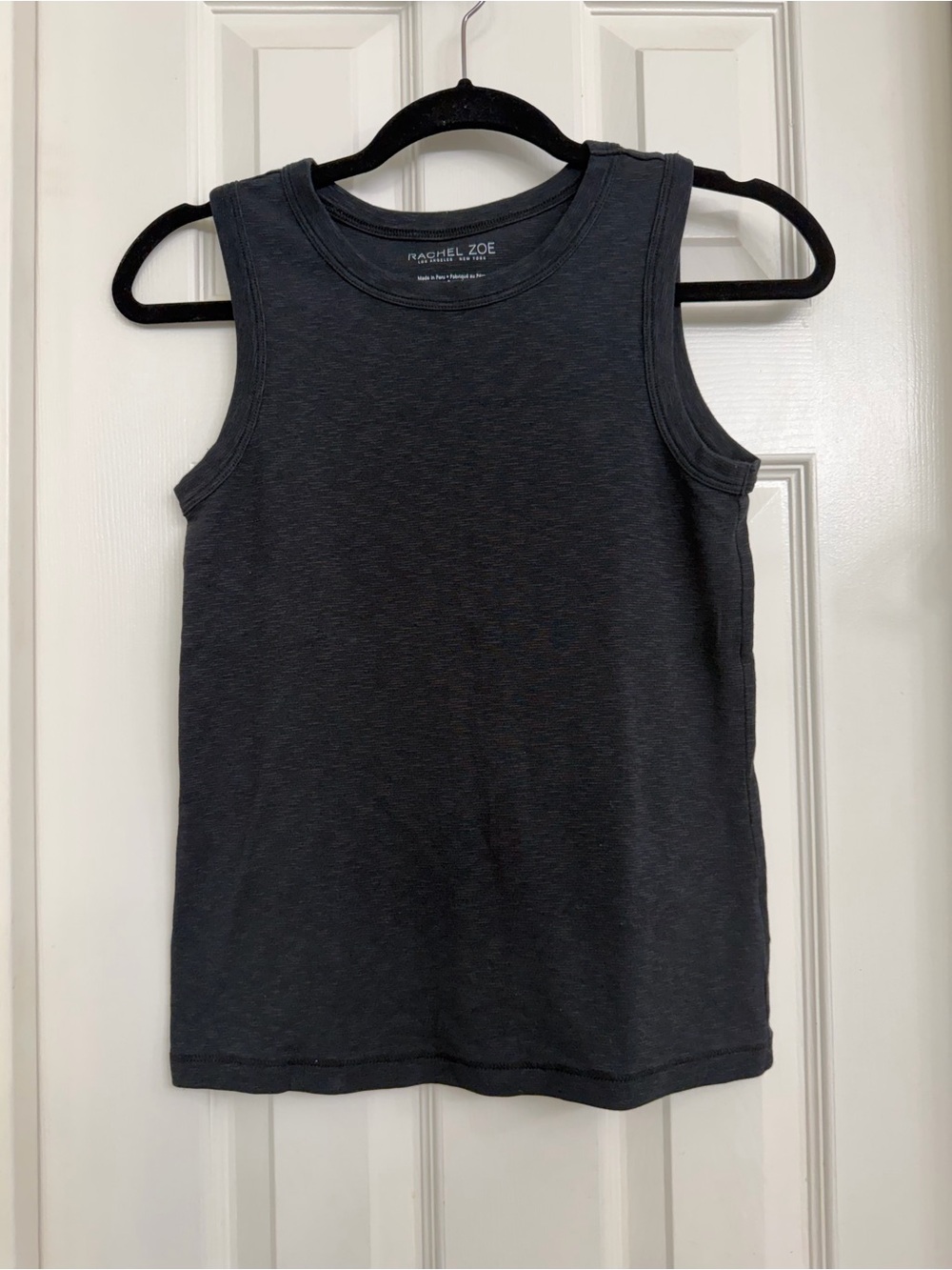 7019 Rachel Zoe Women Charcoal Gray Tank Top